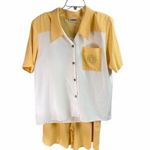 INSEPARABLES Women’s Vintage 90’s 2-Piece Shorts Set Size Large Size Large